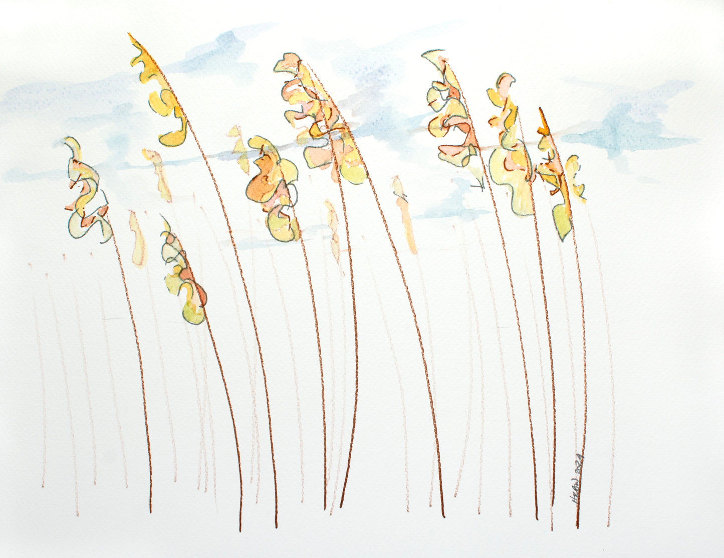 Marsh Grass #4 (framed)