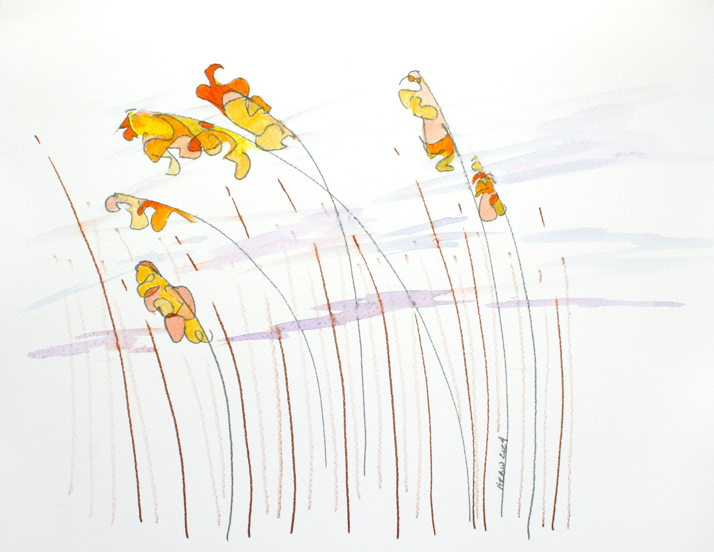Marsh Grass #5 (framed)