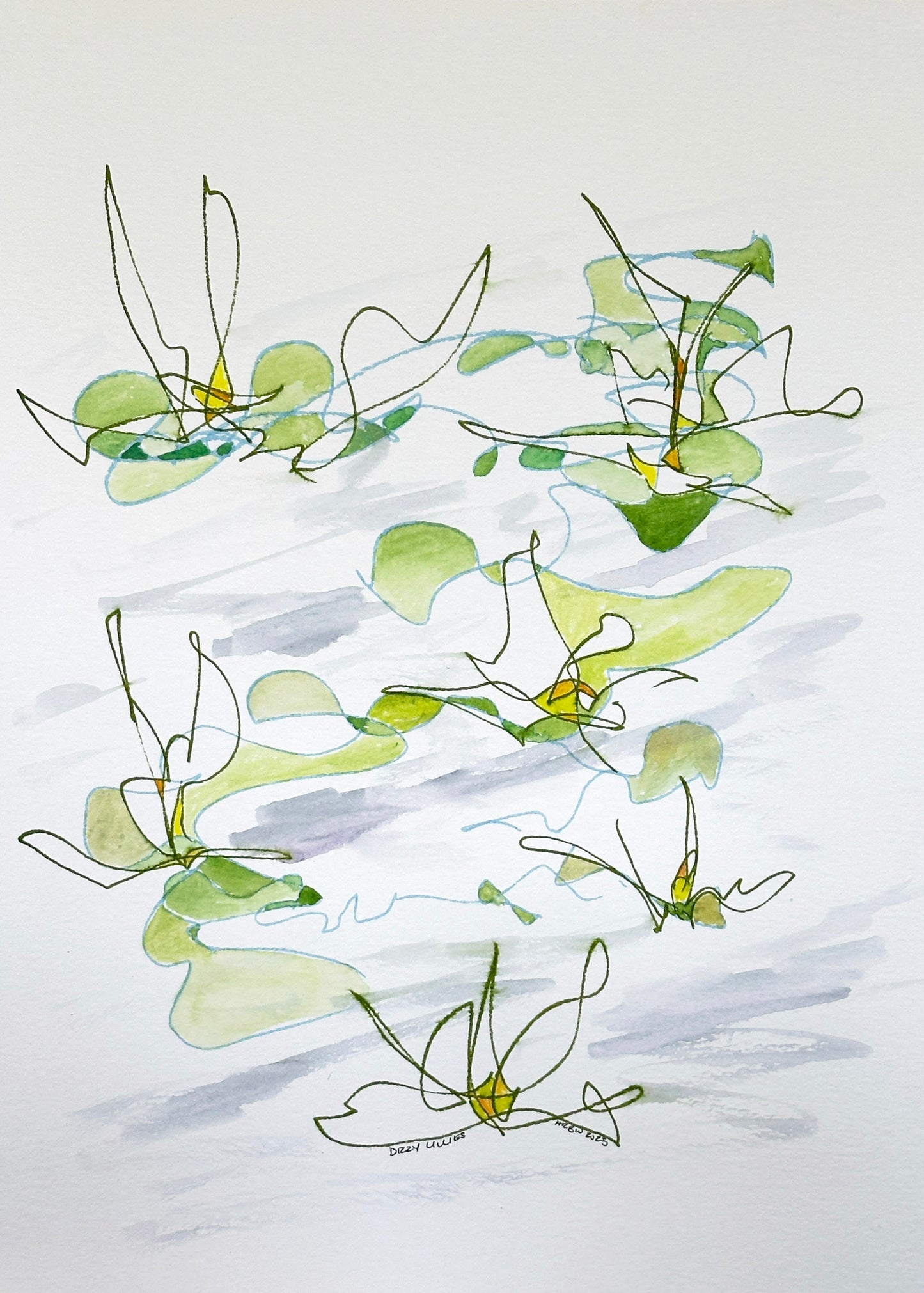 Dizzy Lilies (framed)